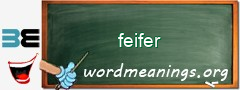WordMeaning blackboard for feifer